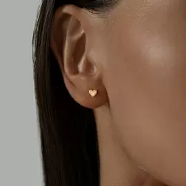 Серьги пусеты 93021042 серебро Сердце_1