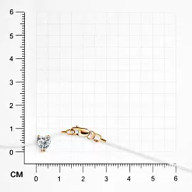 Подвеска на леске сердце ПдСерЛ01.бцФ.з585 золото Сердце_1