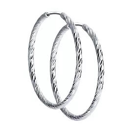 Серьги конго 94140002 серебро_0