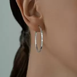 Серьги конго 94140075 серебро_2
