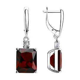 Серьги подвесные 92021425 серебро_0
