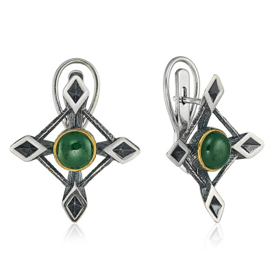 Серьги ER091555NPH-CRD-M серебро