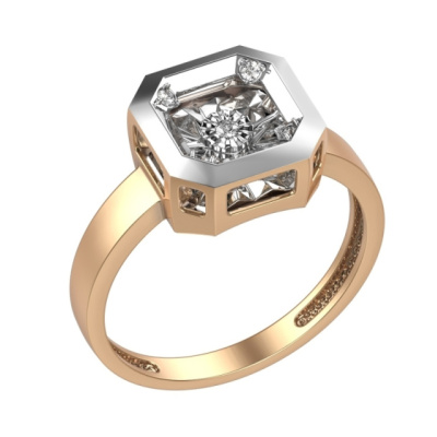 Кольцо К3129-120 золото