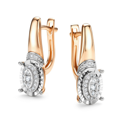 Серьги 25745-100 золото