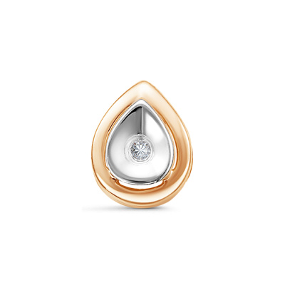 Подвеска бегунок П0714-120 золото Капля