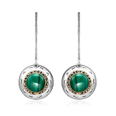 Серьги подвесные ER021224MLC-CRD-L серебро