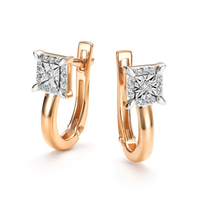 Серьги 26846-100 золото