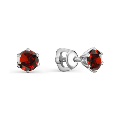 Серьги пусеты 02-0380.00ГР-00 серебро