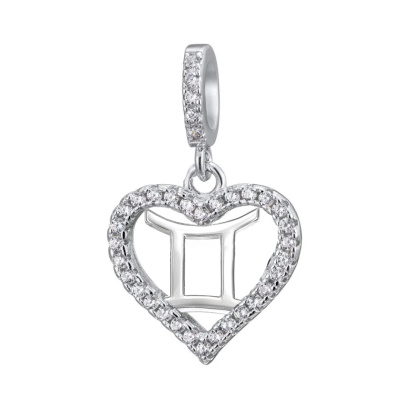 Подвеска знак зодиака LLP399 серебро Близнецы