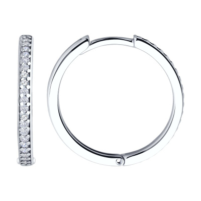 Серьги конго 94026681 серебро