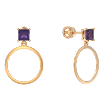 Серьги подвесные 1049342-11220-A золото