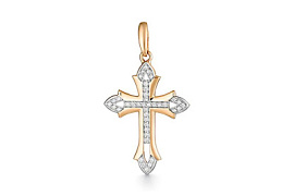 Крест декоративный 105020493188 золото