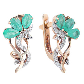 Серьги СГ2250796 золото