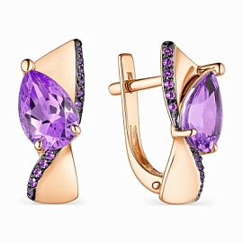 Серьги 8987-2 ам золото