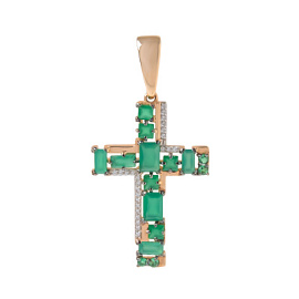 Крест декоративный п1163-12 золото