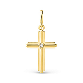 Крест декоративный 501967-4102 золото Полновесный