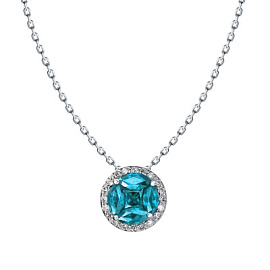 Колье 63408 серебро