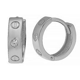 Серьги 803-02390-21-00-20-00 золото Картье винт