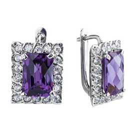 Серьги 753.19c серебро