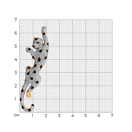 Брошь 740396 золото Леопард_1