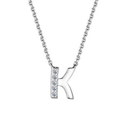 Колье 06-2980.12КЦ-00 серебро Буква К