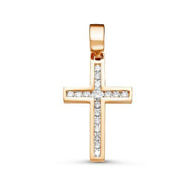 Крест декоративный 5-272-10 золото