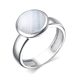 Кольцо один камень 01-3939.00СА-00 серебро