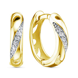 Серьги конго 122564л золото