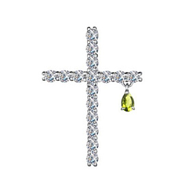 Крест декоративный 03-3840.00ХР-00 серебро