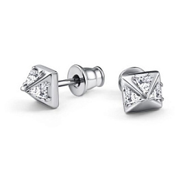Серьги пусеты 02-4755.00КЦ-00 серебро