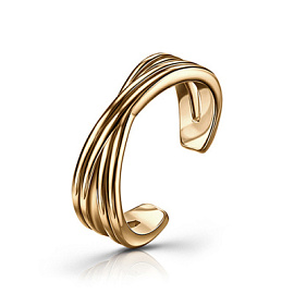 Серьги кафф С100-2778-10.0 золото