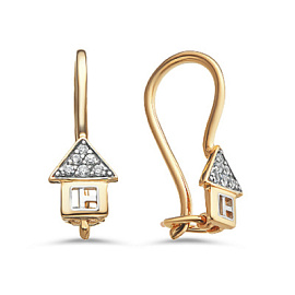 Серьги С639-1530 серебро Дом