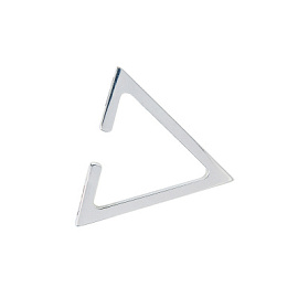 Серьги кафф 2-14004 серебро Треугольник