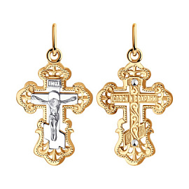 Крест христианский 120092 золото
