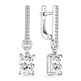 Серьги подвесные 02-3191.00ГХ-00 серебро