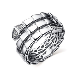 Кольцо 01-4051.00КЦ-00 серебро Булгари Змея