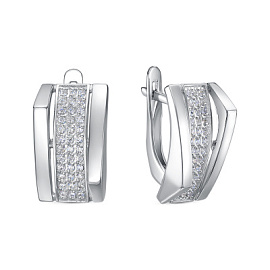 Серьги дорожка с1207464 серебро