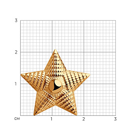 Звезда майорская 040281 золото_2