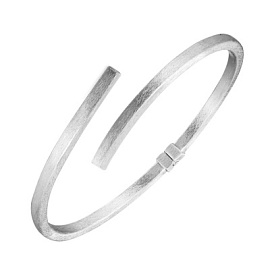 Браслет жесткий ISt406Bw-2052st серебро